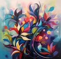 Thumbnail for Colorful Abstract Flowers