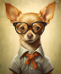 Thumbnail for Chihuahua In Glasses With A Smirk