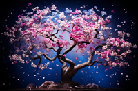 Thumbnail for Glowing Cherry Blossom  Paint by Numbers Kit