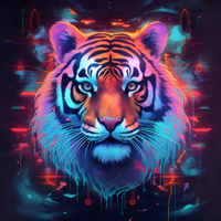 Thumbnail for Neon Tiger Head