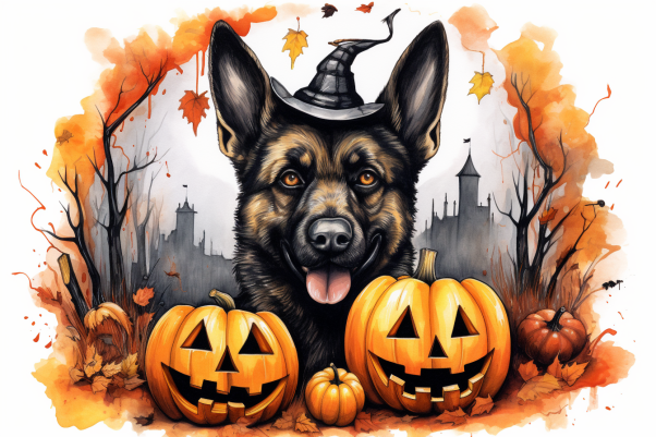 Halloween German Sheperd