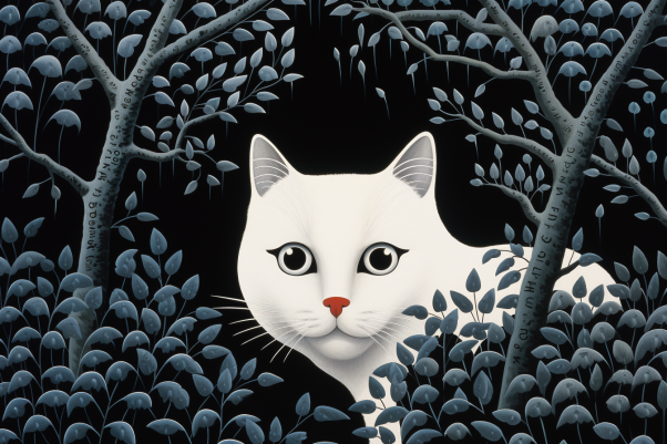 White Kitty Kitty Paint by Numbers Kit