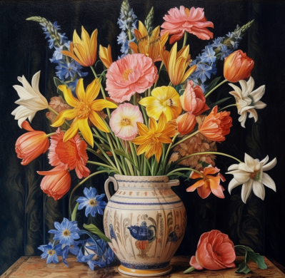 Flowers In An Antique Vase