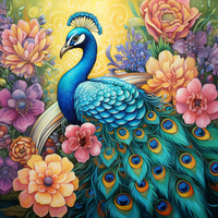 Thumbnail for Beautiful Peacock And Flowers