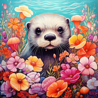 Thumbnail for Mesmerizing Otter And Flowers
