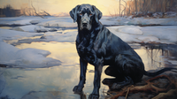 Thumbnail for Mesmerizing Labrador In The Winter