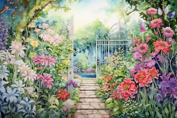 Dreamy Garden Path