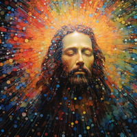 Thumbnail for Praying Color Burst Jesus