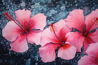 Thumbnail for Pink Hibiscus Water Drops