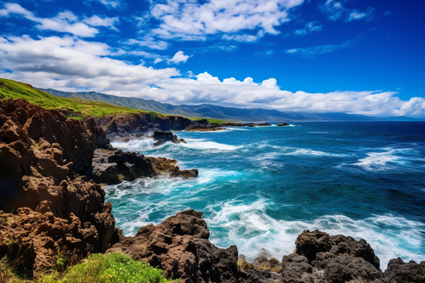 Blue Ocean In Maui  Paint by Numbers Kit