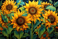 Thumbnail for Pretty Golden Sunflowers