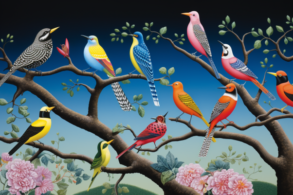 Birds On A Branch