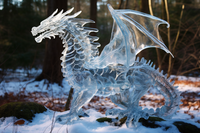 Thumbnail for Dragon Ice Sculpture     Paint by Numbers Kit