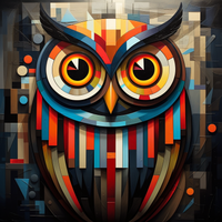 Thumbnail for Mesmerizing Owl Art