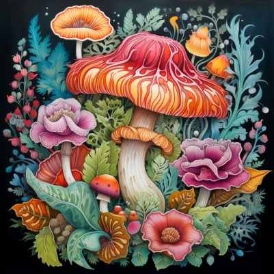 Mesmerizing Fun Mushroom