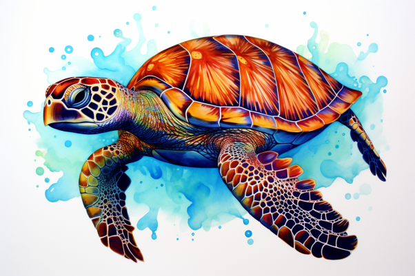 Simply Sweet Sea Turtle  Paint by Numbers Kit