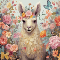 Thumbnail for Llama Blending In With Flowers