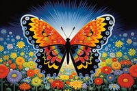 Thumbnail for Bold Fun Butterfly  Paint by Numbers Kit