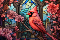 Thumbnail for Dreamy Cardinal Among Flowers