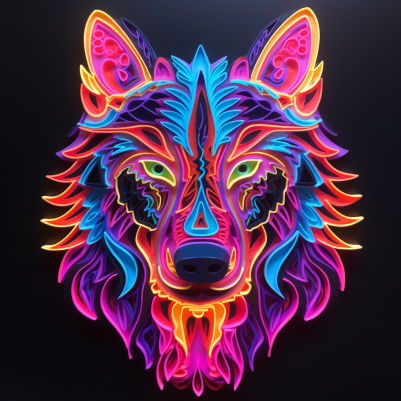 Electric, Neon, Wolf