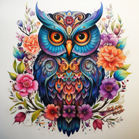 Thumbnail for Mesmerizing Colorful Owl
