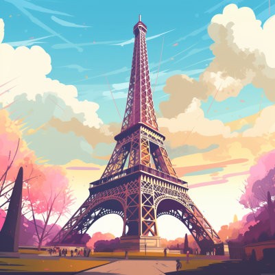 Eiffel Tower On A Nice Day