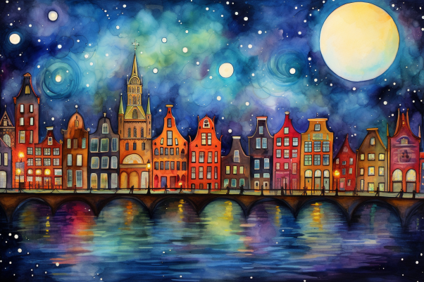 Starry Night In Amsterdam