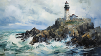 Thumbnail for Mesmerizing Lighthouse On A Cliff