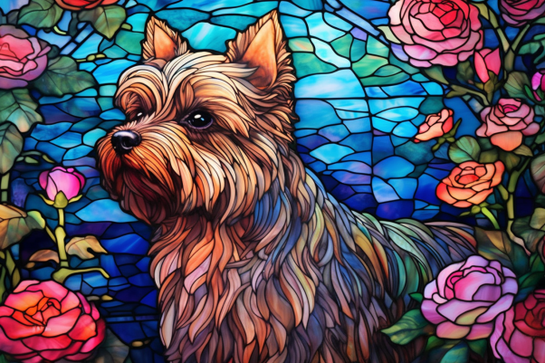 Glorious Stained Glass Yorkie