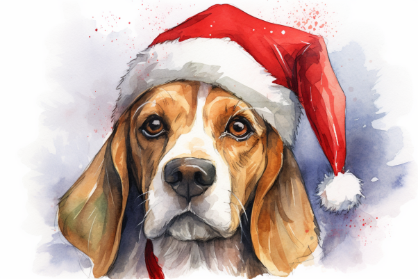 Sweet Christmas Beagle