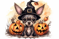 Thumbnail for Halloween Pumpkins With Chihuahua