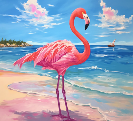 Hitting The Beach Flamingo Style