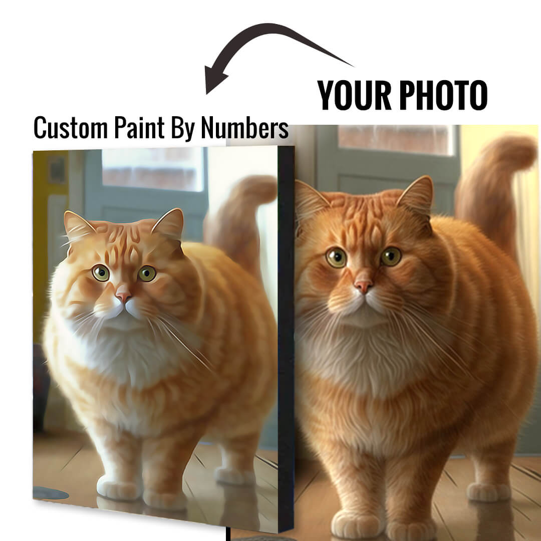 Custom Paint By Numbers Personalized Photo 16X20In - 40X50Cm