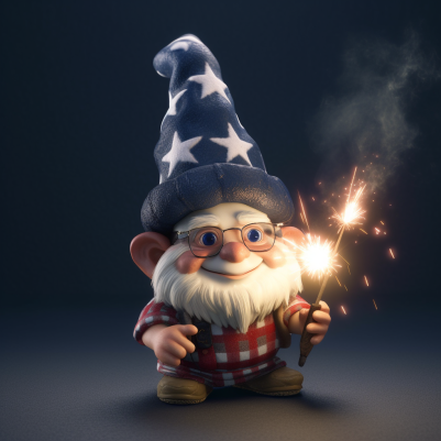 Happy Patriotic Gnome