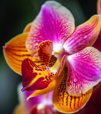 Thumbnail for Purple And Yellow Orchid In Bloom