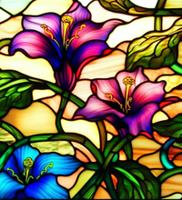 Thumbnail for Stained Glass With Irises