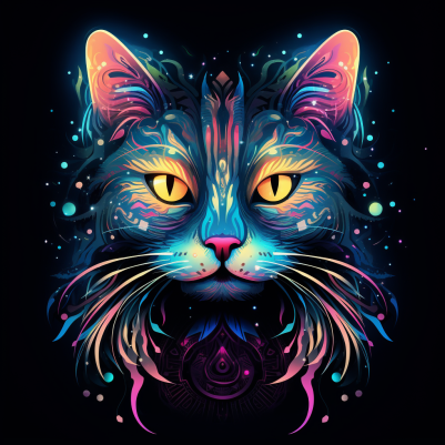 Pretty Glowing Kitty