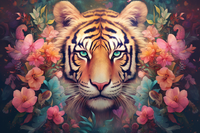 Thumbnail for Glorious Tiger Among Wildflowers