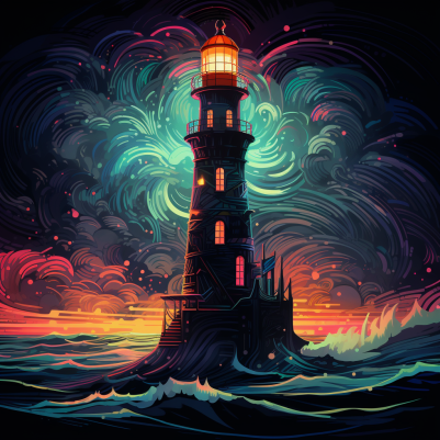 Beautifully Illuminating Lighthouse