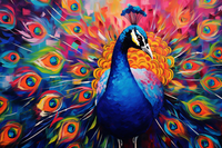 Thumbnail for Pretty Perfect Peacock   Paint by Numbers Kit