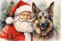 Thumbnail for German Shepherd And Santa