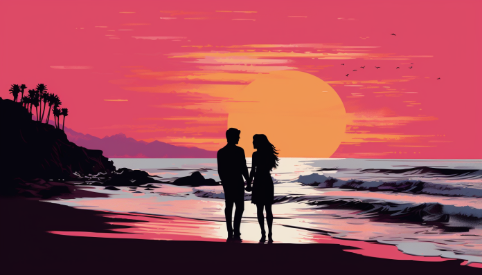 Romantic Sunset  Paint by Numbers Kit