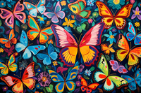 Thumbnail for Colorful Collection Of Bold Butterflies   Paint by Numbers Kit