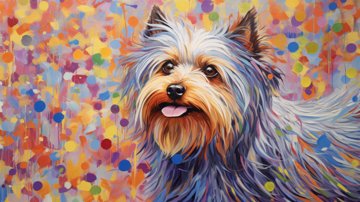 Sweet Yorkie Art  Paint by Numbers Kit