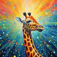 Thumbnail for Sassy Giraffe  Paint by Numbers Kit