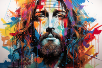 Thumbnail for Jesus In Watercolor  Paint by Numbers Kit