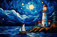 Thumbnail for Lighthouse And The Full Moon