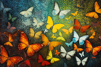 Thumbnail for Butterfly Haze   Paint by Numbers Kit