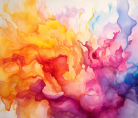 Thumbnail for Colorful Multi Watercolor Burst