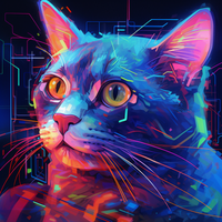 Thumbnail for Worried Neon Kitty